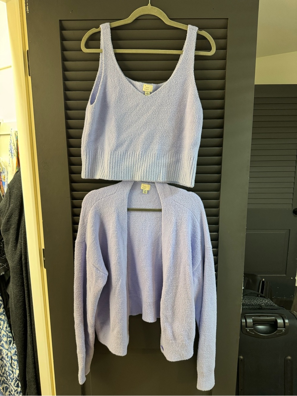a new day® Pastel Lilac V-Neck Sweater and Cardigan Set